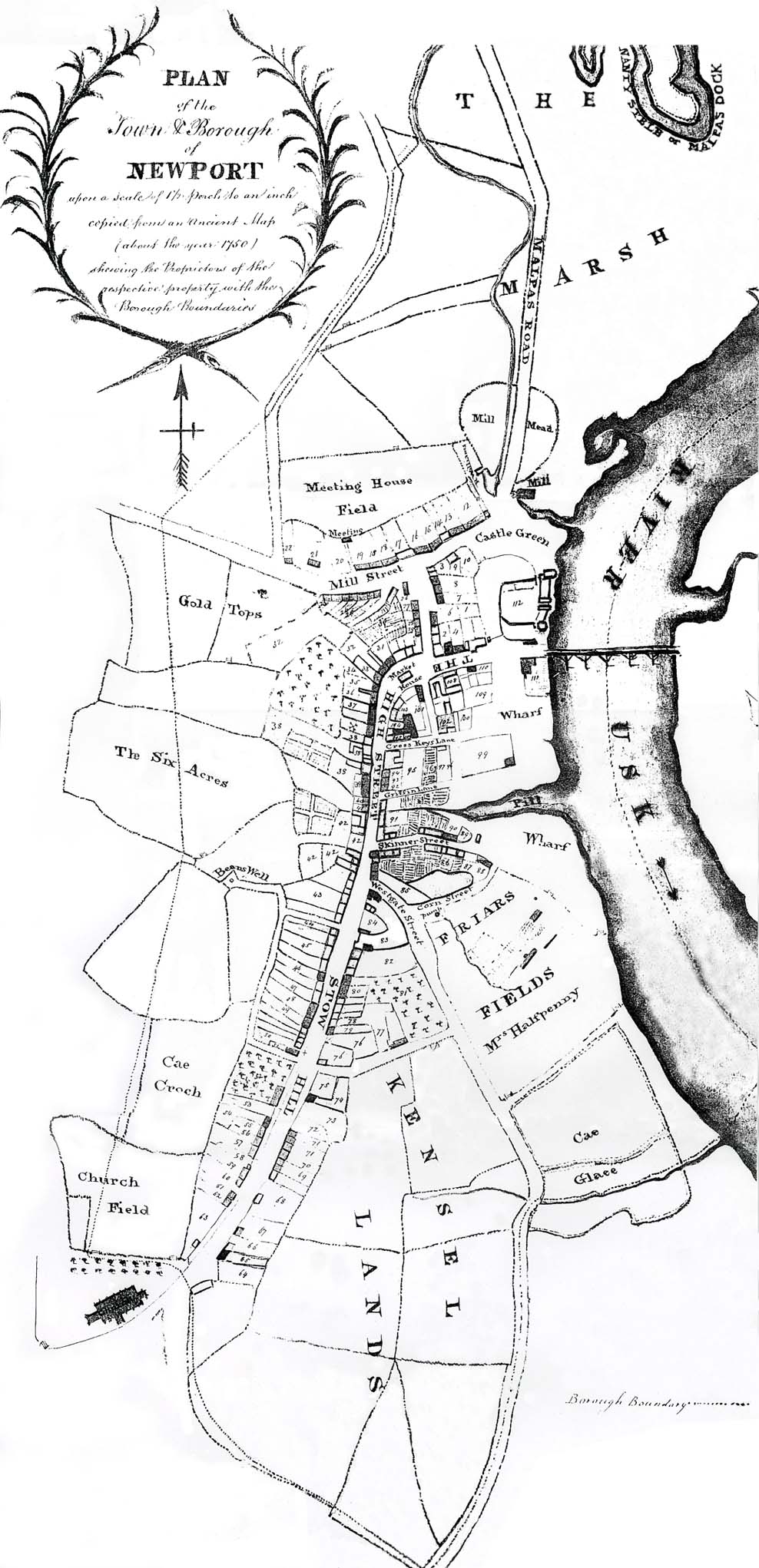 1750 Newport Map